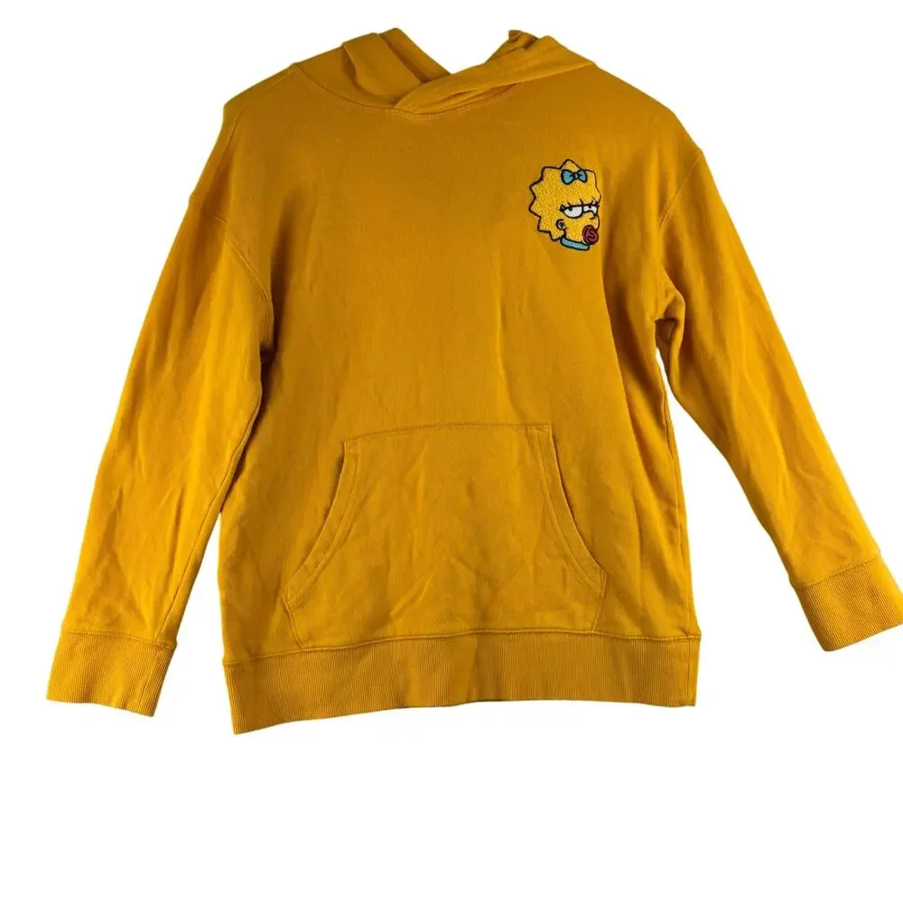 POPSUGAR x Old Navy Maggie Simpson Yellow Hoodie Youth Large 10-12 Adult S/M